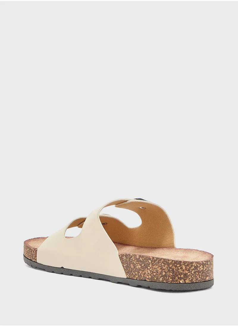 Pink Step Ladies Casual Flat Sandal