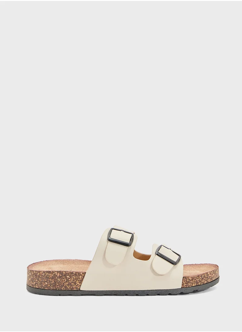 Pink Step Ladies Casual Flat Sandal