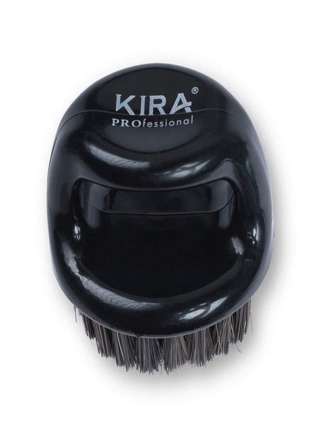 KIRA Beard Brushes for Men, Round Shape Beard Brush Soft Bristle Mustache Brush Plastic Handle Beard Sweep Brushes for Men Beard Styling - Image 2