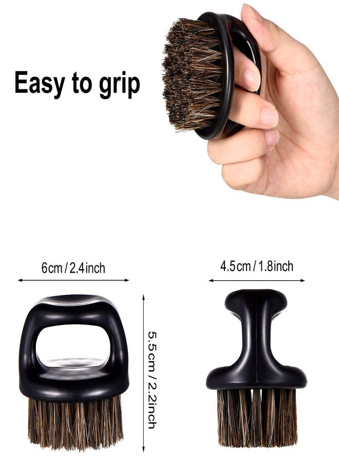 KIRA Beard Brushes for Men, Round Shape Beard Brush Soft Bristle Mustache Brush Plastic Handle Beard Sweep Brushes for Men Beard Styling - Image 3