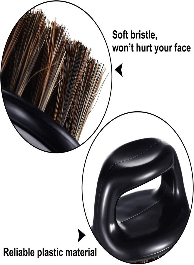 KIRA Beard Brushes for Men, Round Shape Beard Brush Soft Bristle Mustache Brush Plastic Handle Beard Sweep Brushes for Men Beard Styling - Image 4