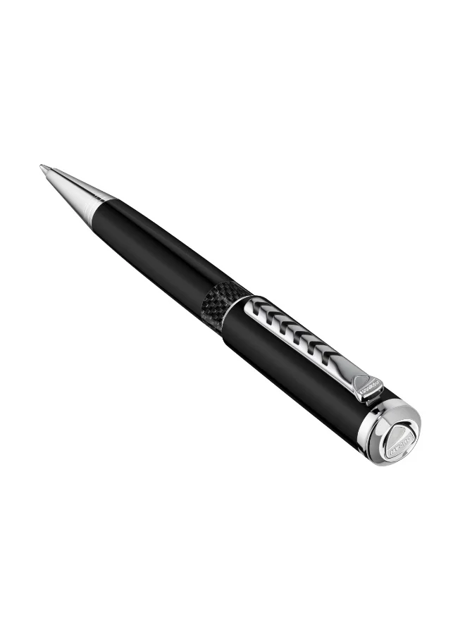 Ducati Stile Black Carbon Fiber Pen with Silver Trims