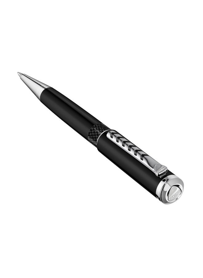 Ducati Stile Black Carbon Fiber Pen with Silver Trims - Image 2