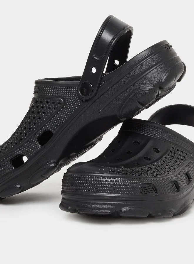 Take Two Take Two Solid Slip-On Heel Strap Clogs