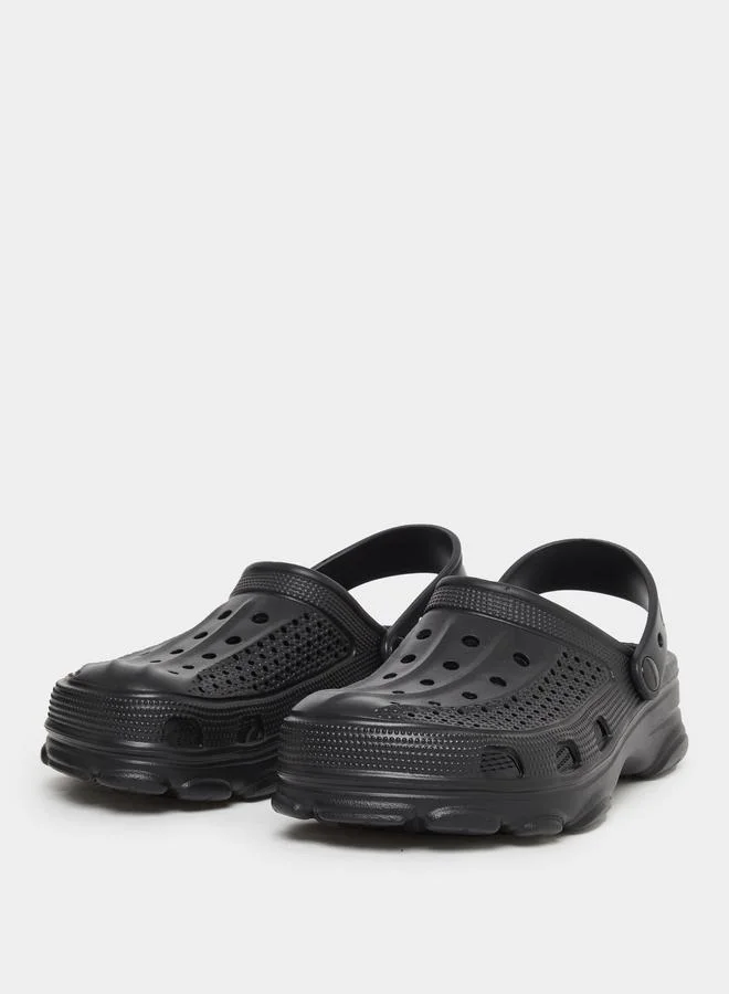 Take Two Take Two Solid Slip-On Heel Strap Clogs