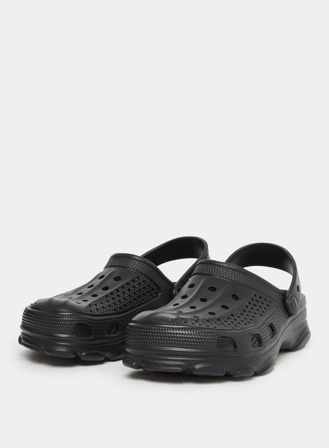 Take Two Solid Slip-On Heel Strap Clogs