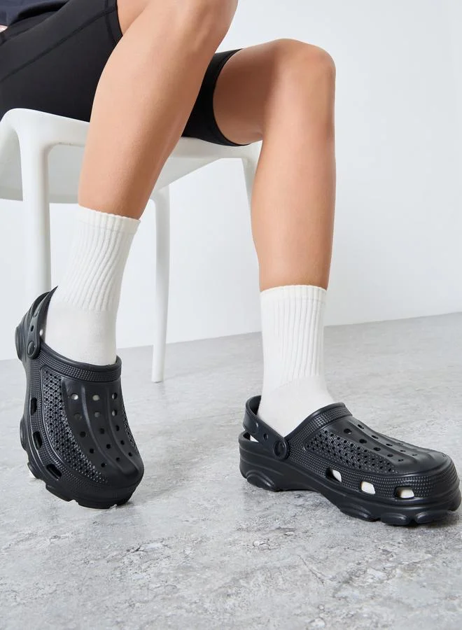 Take Two Solid Slip-On Heel Strap Clogs