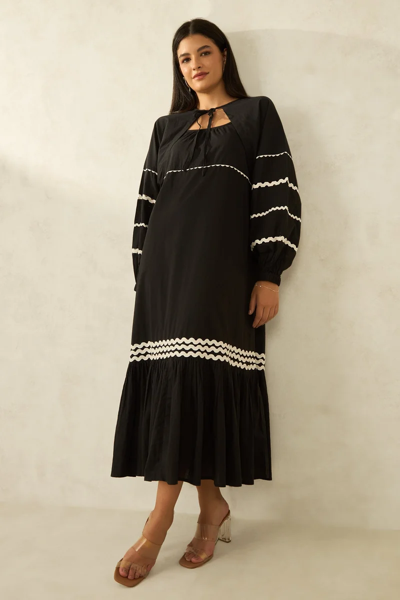 Virgio Solid Cotton Shrug With Puff Sleeves for Women