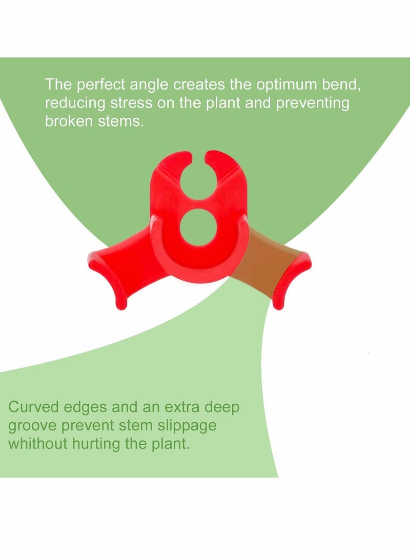 Y&D Plant Bender, 90° Low Stress Training Clip, LST Stem Support Clip for Tomato Stems, Branches, Bonsai Styling, Garden (30 Pcs)  - Image 2