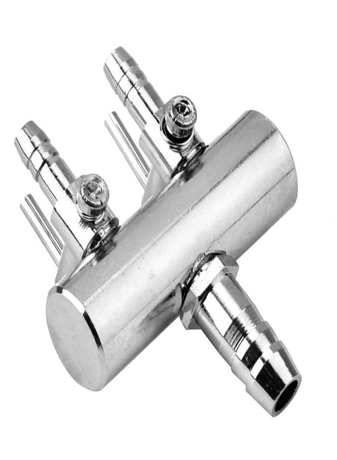 Chiffonade 2 Way 8mm Turn to 4mm Control Valve Splitter Control T Shaped Air Splitter Aquarium Air Valve Airline Tubing Hose Distributor(2Way) - Image 3