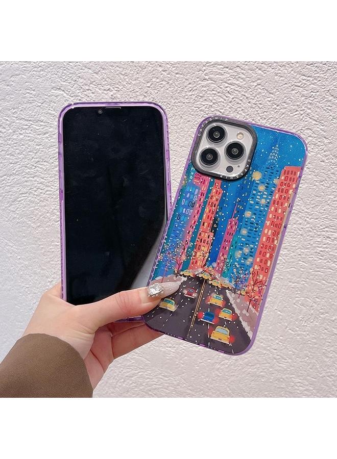 اس-توب جراب لهاتف iPhone 16 Pro بنمط توضيحي بسيط وغطاء كامل للهاتف - Image 2