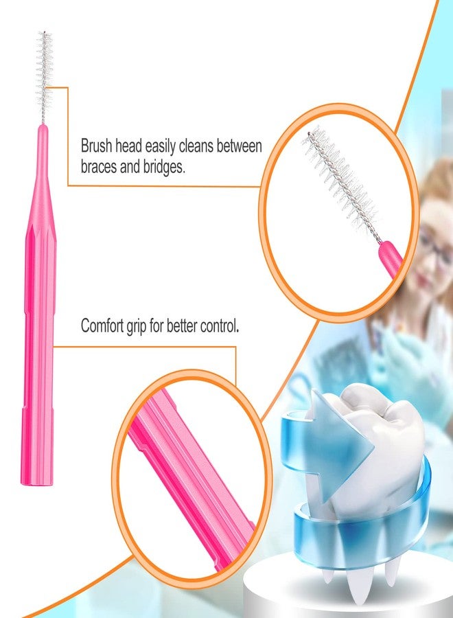 Zopeal 250 Pieces Braces Flossers Interdental Brush for Cleaner Tooth Toothpick Dental Teeth Flossing Picks Head Oral Dental Hygiene Cleaning Tool Soft Cleaners(Cute Color) - Image 5