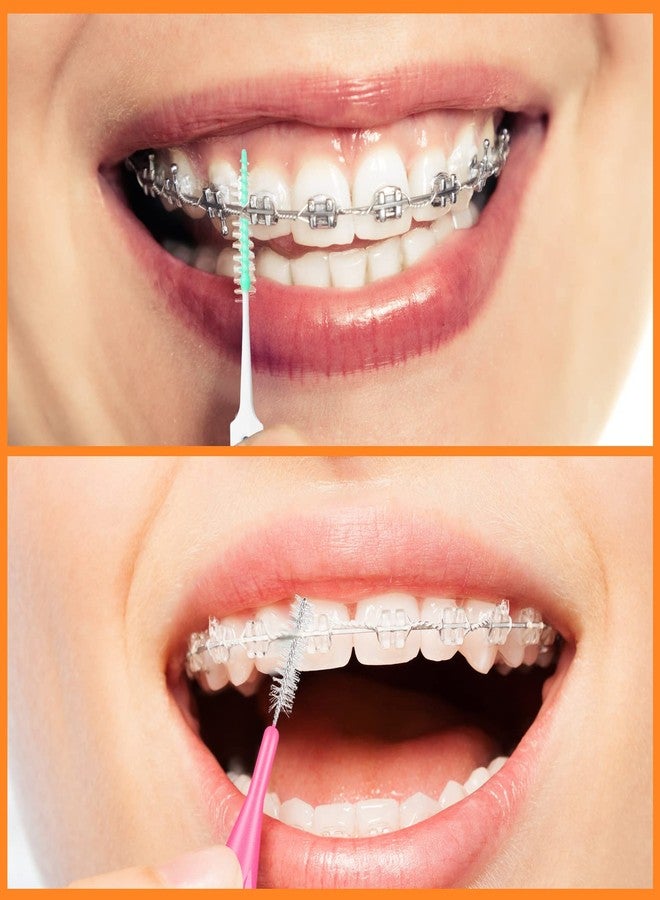 Zopeal 250 Pieces Braces Flossers Interdental Brush for Cleaner Tooth Toothpick Dental Teeth Flossing Picks Head Oral Dental Hygiene Cleaning Tool Soft Cleaners(Cute Color) - Image 4