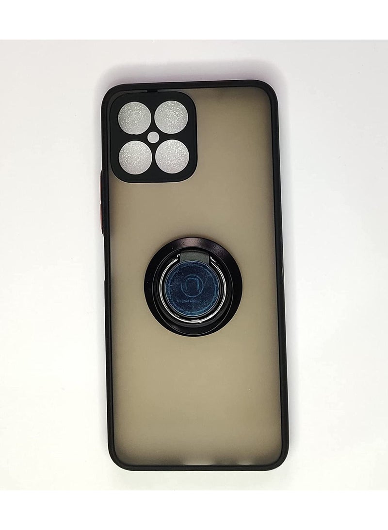 Muzz Hybrid Case with Ring For  Honor X8 (Black) - Image 1