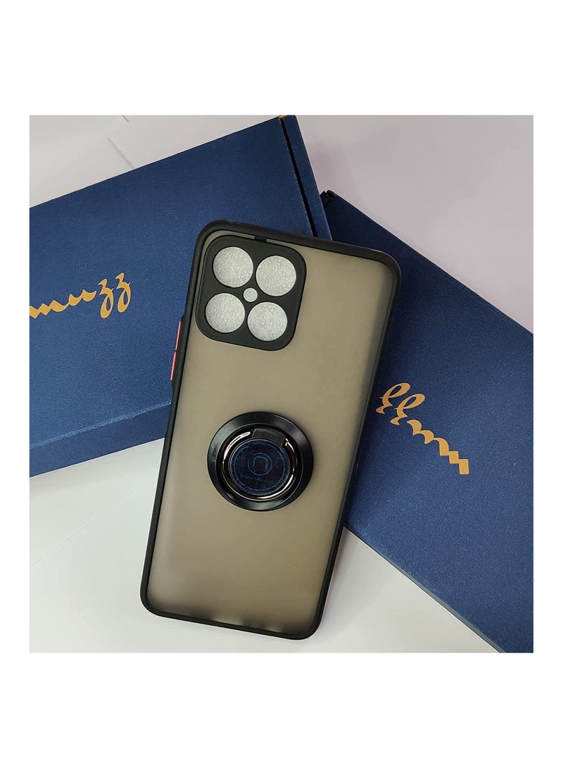 Muzz Hybrid Case with Ring For  Honor X8 (Black) - Image 3