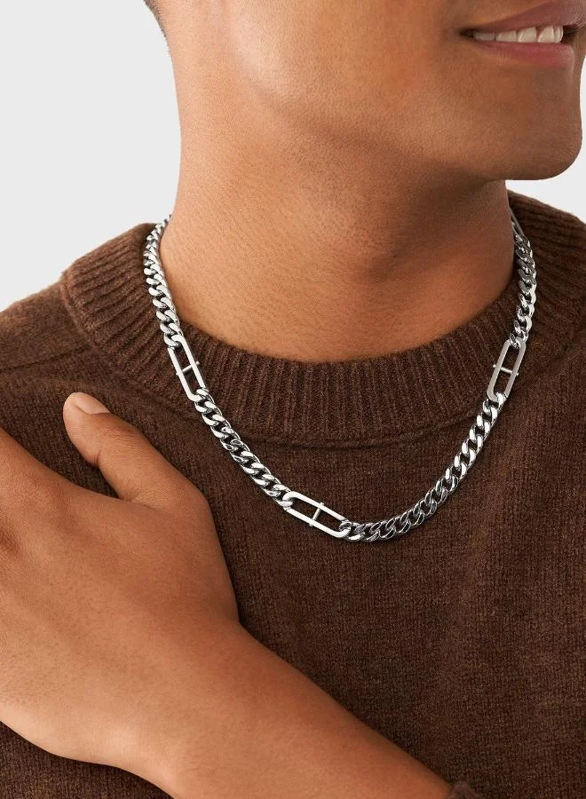 Fossil Jf04356040 Base Metal Necklace