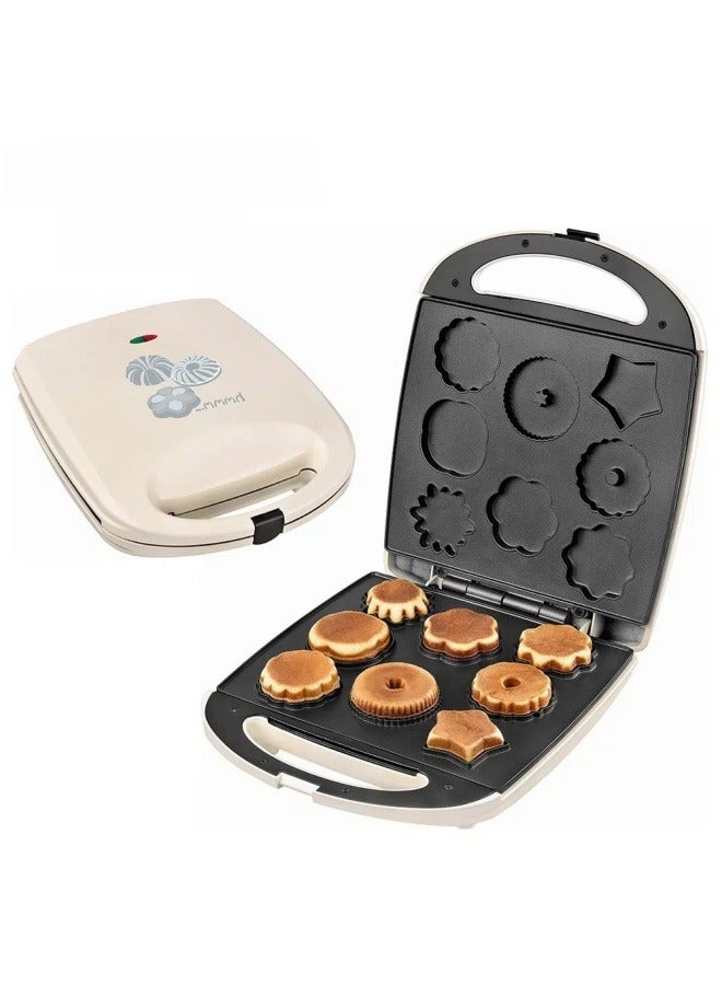 عام غير النظامية آلة البسكويت 8 حفرة ، آلة كعكة ، آلة دونات ، آلة الإفطار شطيرة - Image 1