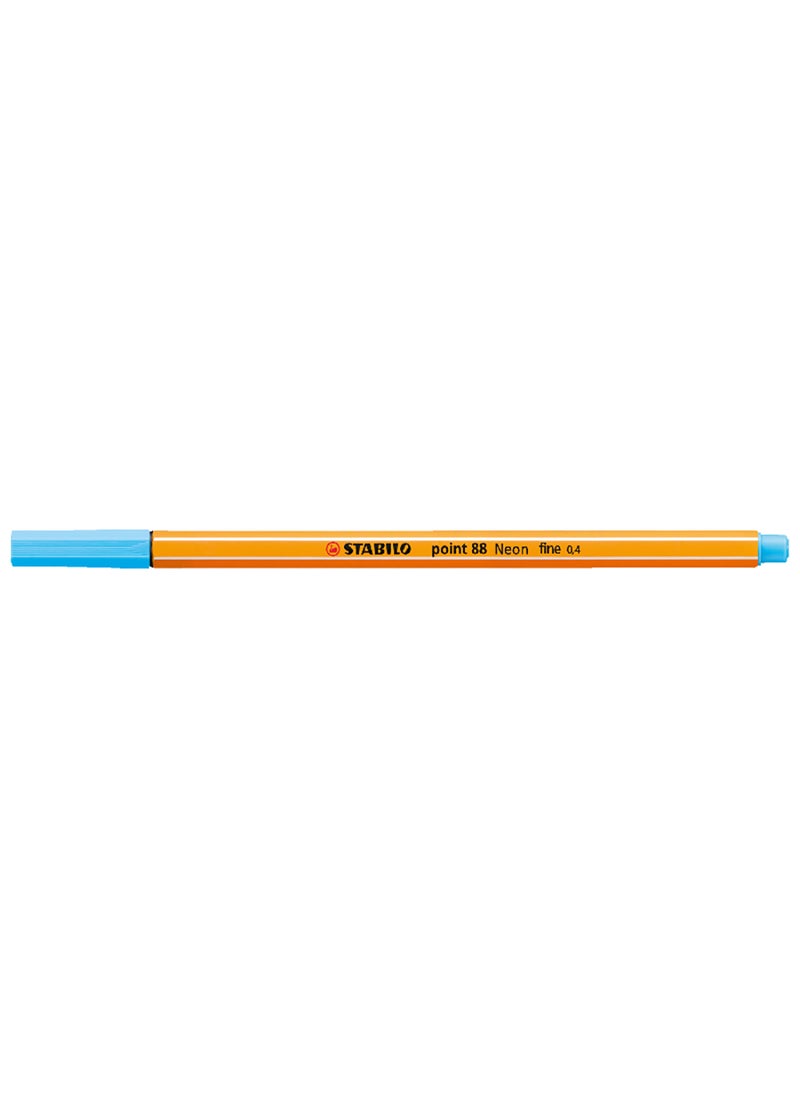 STABILO Fineliner Point 88 in Azure , for Journal Planner , Note , Drawing , Pack of 10 Pens  - Image 1