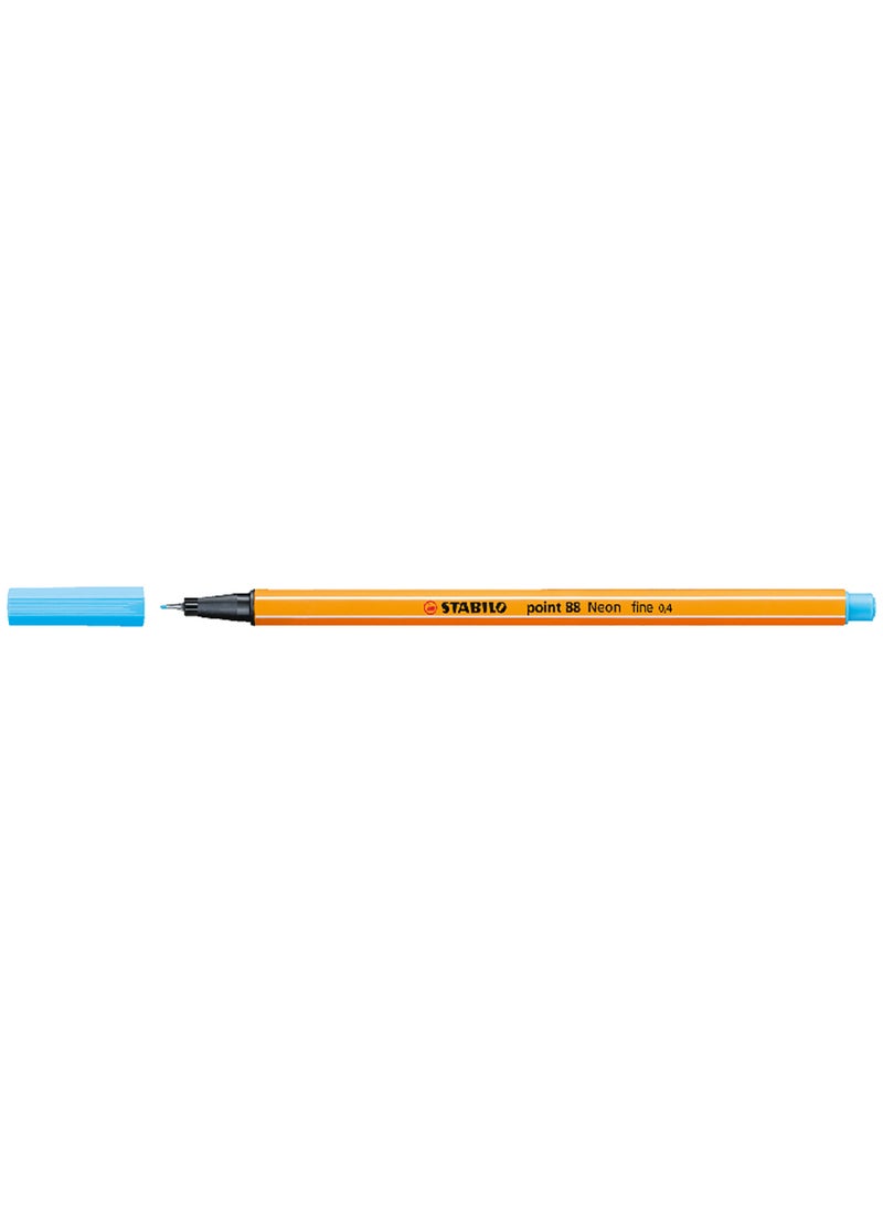 STABILO Fineliner Point 88 in Azure , for Journal Planner , Note , Drawing , Pack of 10 Pens  - Image 2