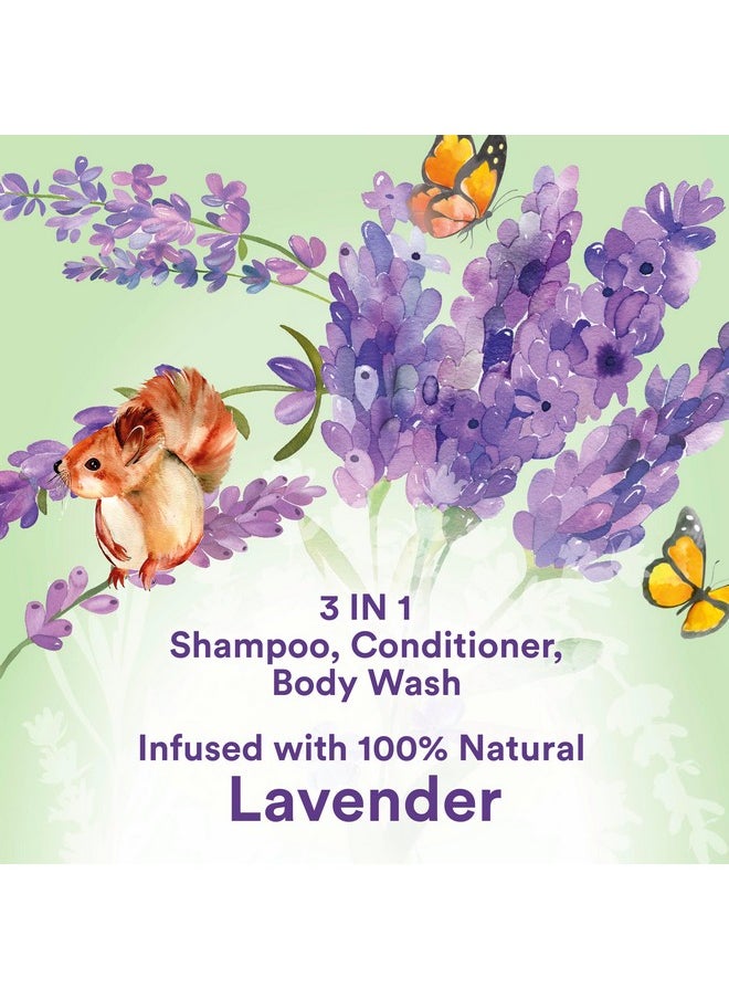 Suave - Suave Kids Natural Lavender Oil 3-in-1 Tear Free, Body Wash, Shampoo and Conditioners, No Sulfates, No Parabens, No Silicones, No Dyes, 16.5 Oz Pack of 4 - Image 1