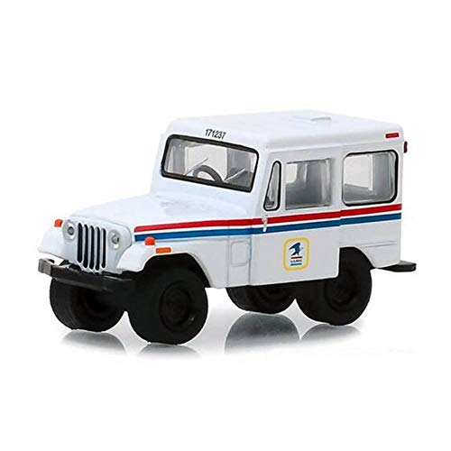 GreenLight 1971 Jeep DJ5 White United States Postal Service USPS Hobby Exclusive 164 Diecast Model Car by Greenlight - Image 1