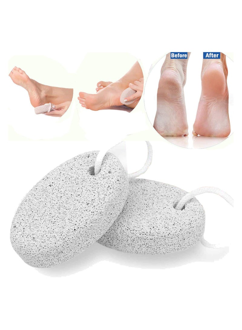 Excefore Pumice Stone, Callus Remover for Hard and Dead Skins, Foot Scrubber & Pedicure Tools for Men & Women Feet  2Pcs - Image 1