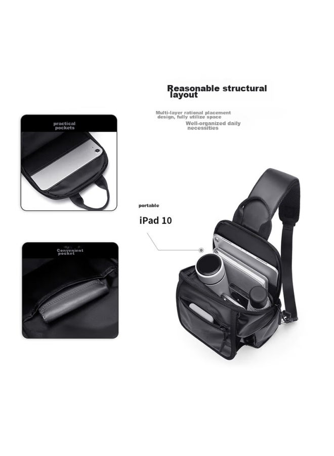 Golf Chest Bag, Casual Crossbody Bag For Men And Women, Lightweight Shoulder Bag, Phone And Ipad Bag, Water-resistant Cycling Sports Waist Pack - Image 2