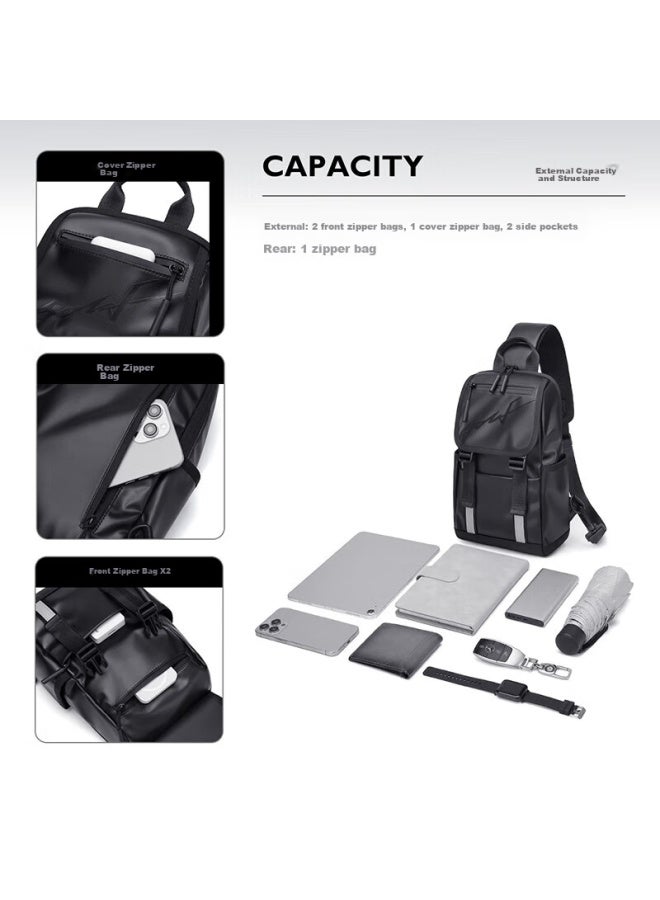 Golf Chest Bag, Casual Crossbody Bag For Men And Women, Lightweight Shoulder Bag, Phone And Ipad Bag, Water-resistant Cycling Sports Waist Pack - Image 5