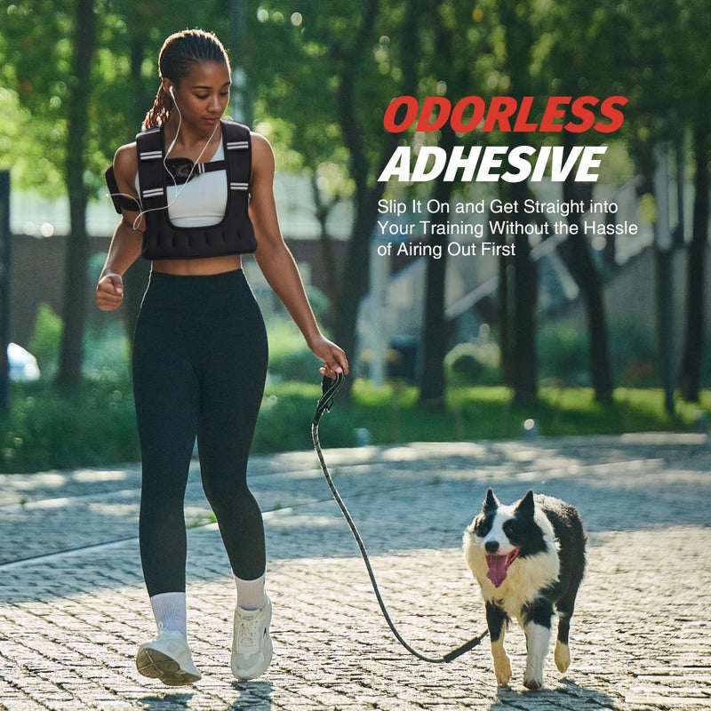 ZELUS Weighted Vest for Women Men, 6/8/12/16/20LB U-Shaped Ergonomic for Even Weight Distribution, Odorless Workout Vest with SGS Certification, Arm Pocket & Back Mesh Pouch for Training & Running - Image 3