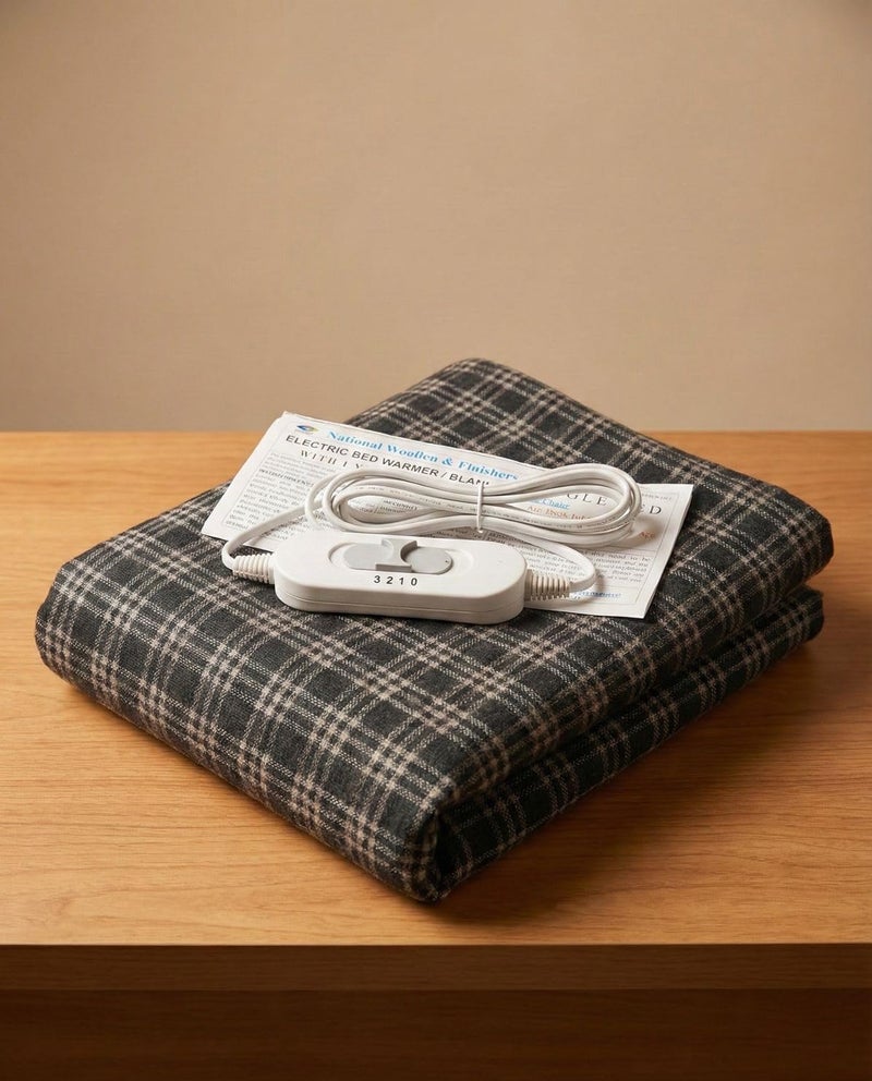 NWF Electric Bed Warmer | Heated Bed Sheet for Winter | Dual Safety & Overheat Protection | Electric Under Blanket for Cozy Warm Sleep | Random Colour | Single Bed Size (30 x 60 Inch) - Image 3