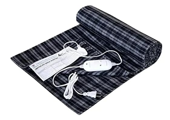 NWF Electric Bed Warmer | Heated Bed Sheet for Winter | Dual Safety & Overheat Protection | Electric Under Blanket for Cozy Warm Sleep | Random Colour | Single Bed Size (30 x 60 Inch) - Image 2
