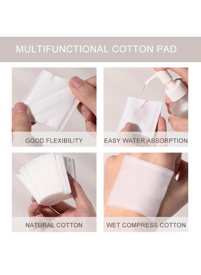 LMLTOP Ultra Soft and Skin Friendly Disposable Cotton Beauty Cotton Pad 222 pcs Cosmetic Bulk Cotton Pads - Image 5