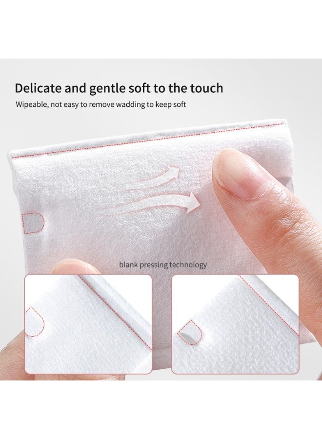 LMLTOP Ultra Soft and Skin Friendly Disposable Cotton Beauty Cotton Pad 222 pcs Cosmetic Bulk Cotton Pads - Image 2