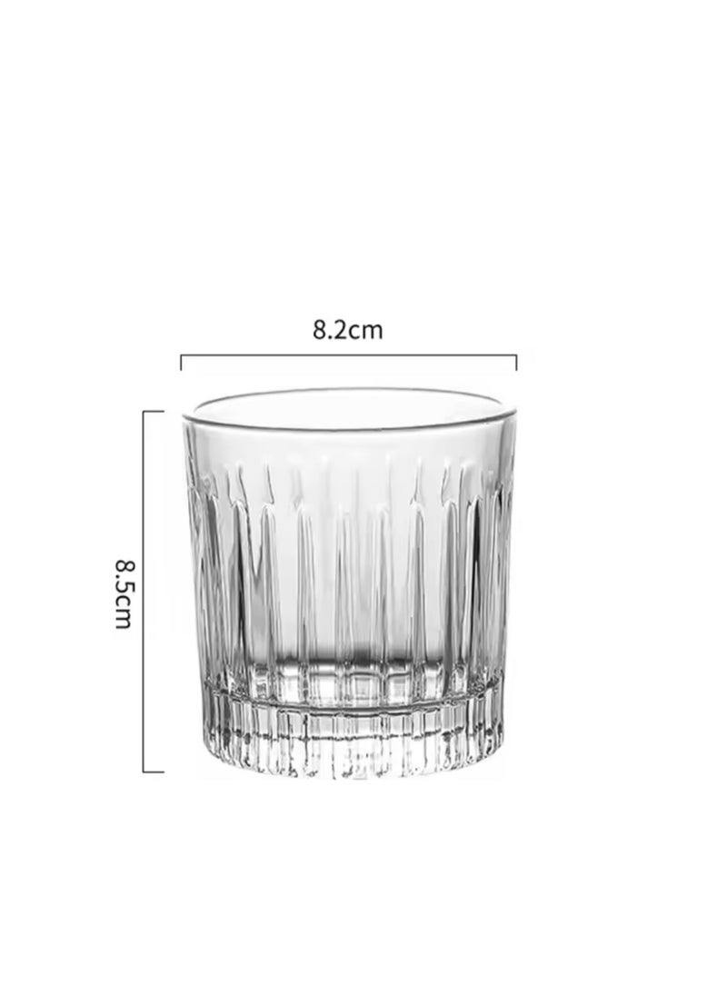 BLUE CORAL - 6 Whiskey Glasses Old Fashioned for Scotch Lovers Style Glassware for Bourbon - Image 1