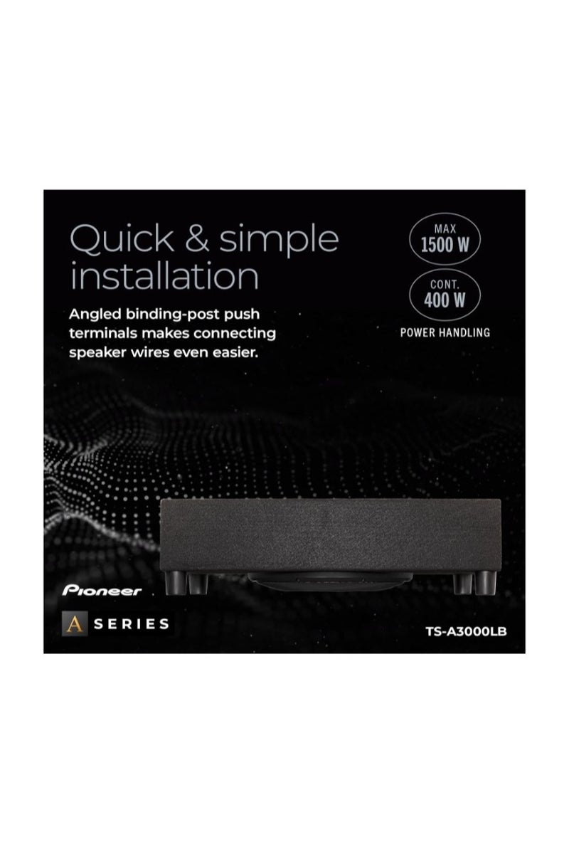 Pioneer TS-A3000LB 12" Shallow Box Type Component Subwoofer - Image 4