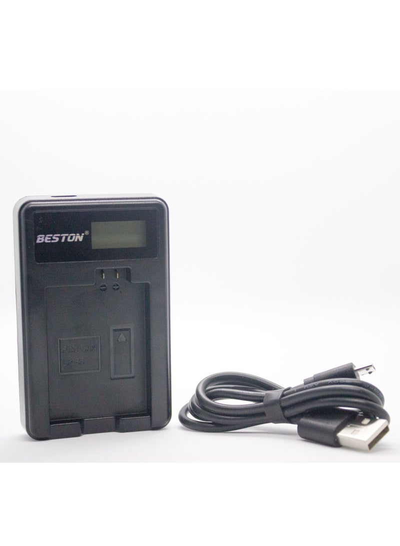 BESTON Beston Charger for Canon LP-E5 Batteries: Charger compatible with Canon LP-E5 batteries, providing a reliable power source for Canon cameras. - Image 2