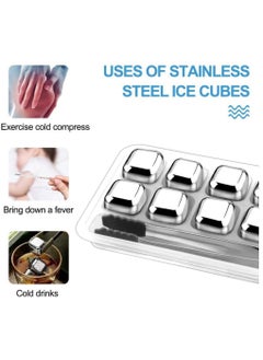 Y&D Creative Stainless Steel Ice Cube, Reusable Cooling Metal Grains for Drinks, No-Dilution Not-melt Fast Cooler Drinks Cube  - Image 5