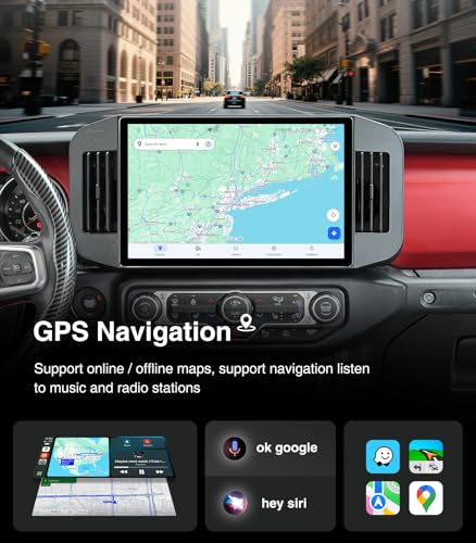 AINAVI Android Car Radio Stereo for Jeep Wrangler JL Gladiator JT 2019-2023 Wireless CarPlay Android Auto AirPlay MirrorLink GPS Navigation Touchscreen Upgrade Bluetooth Multimedia Player (4G+64G) - Image 4