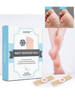 Wart Remover Pads 24pcs, Corns Plaster Powerful Wart Removal Warts on Feet, Toes, and Hands, Self-Adhesive Design Rapid Results Comfortable, Foot Care