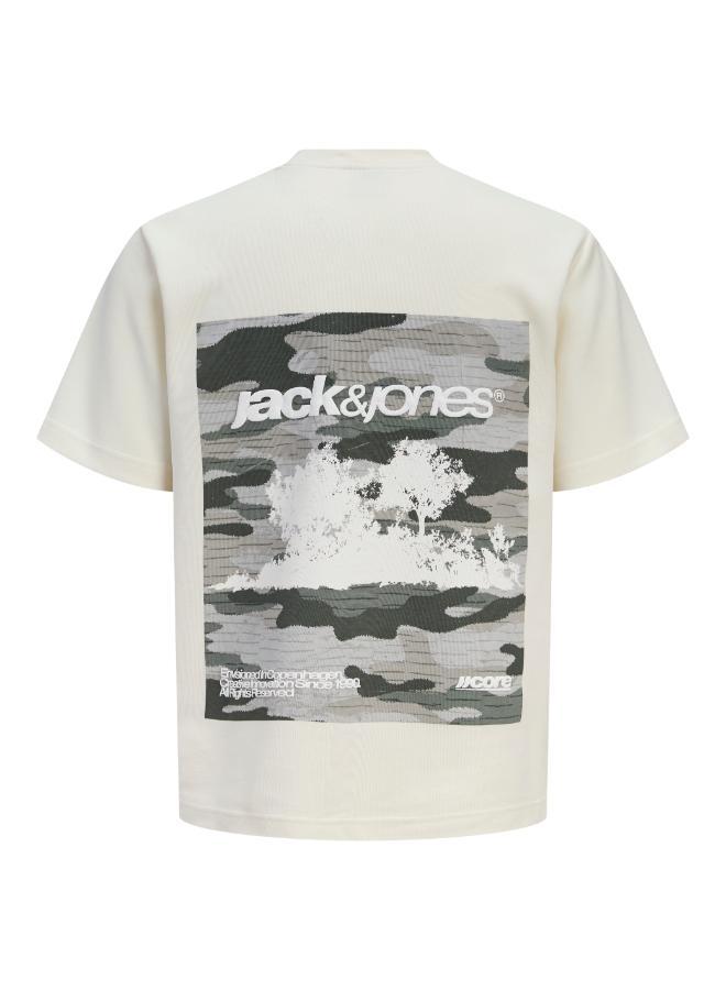 JACK & JONES Printed Crew Neck T-Shirt - Image 2