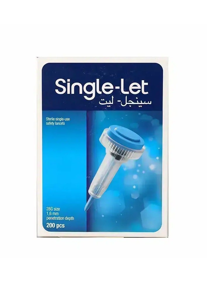 SINGLE Single Let Needles Safe Sterile Single Use Prick Needles Pack of 200 Pieces - Image 5