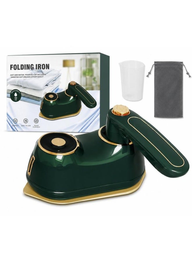 DubaiGallery Mini Steam Iron for Perfectly Smooth Clothes Designed for convenience, this powerful mini iron helps remove stubborn creases with ease. Its compact folding design saves space, while the built-in water capacity makes steaming clothes simple and efficient. - Image 4