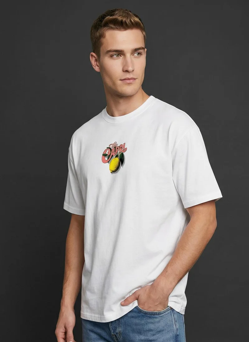 NOBERO NOBERO Men's Premium Oversized Printed T-Shirt