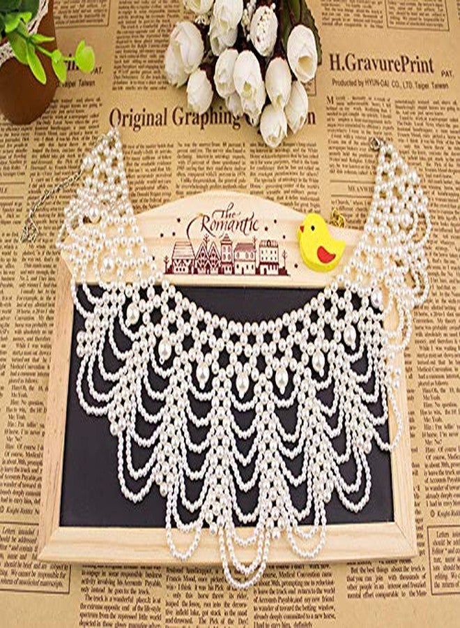 FUTIMELY RBG Dissent Collar Necklace for Women Detachable Pearl Beaded Blouse Fake Collar Choker Necklace,Ruth Bader Feminist Collar Necklace - Image 5