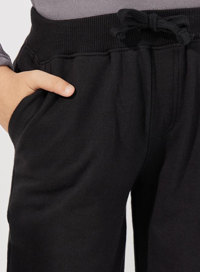 Styli Solid Joggers with Drawstring Closure - Image 3