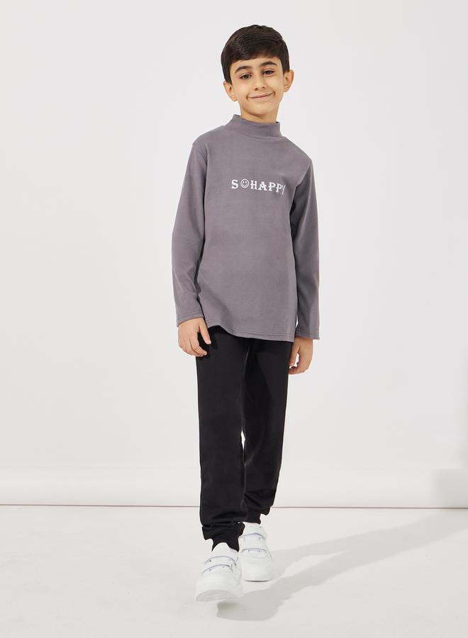 Styli Solid Joggers with Drawstring Closure - Image 2