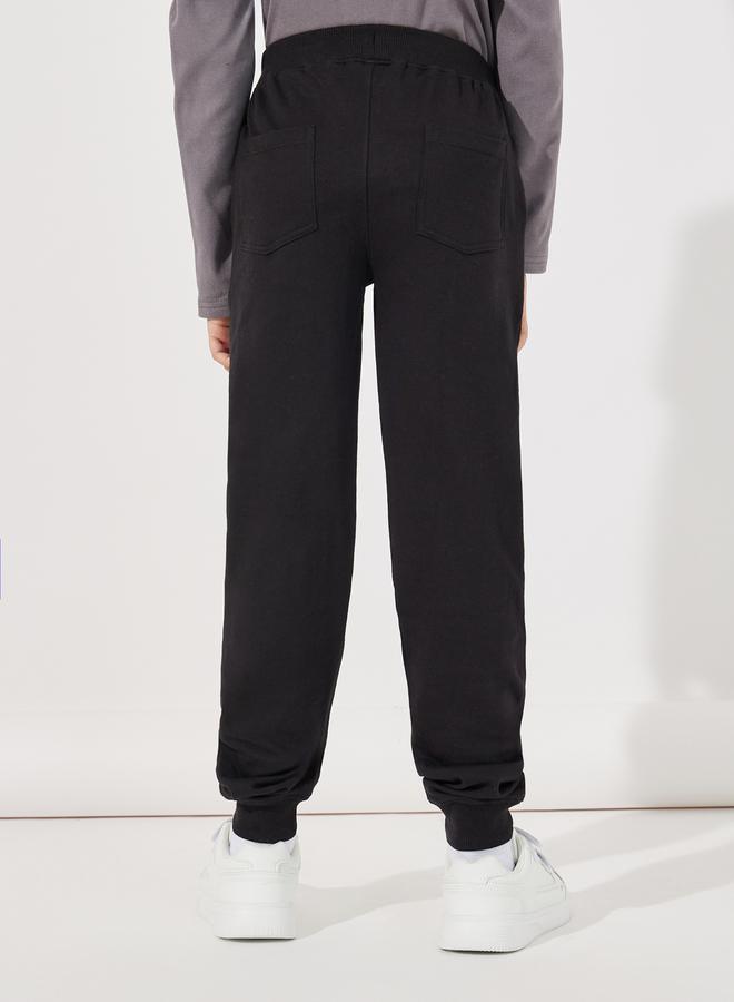 Styli Solid Joggers with Drawstring Closure - Image 4