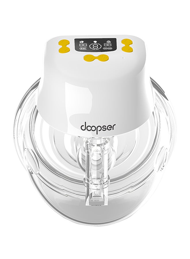 Doopser مضخة ثدي كهربائية قابلة للارتداء، بدون استخدام اليدين، 17 مم، 19 مم، 21 مم، قابلة للشحن عبر USB Type-C، 3 أوضاع و 9 مستويات، 240 مل - Image 1