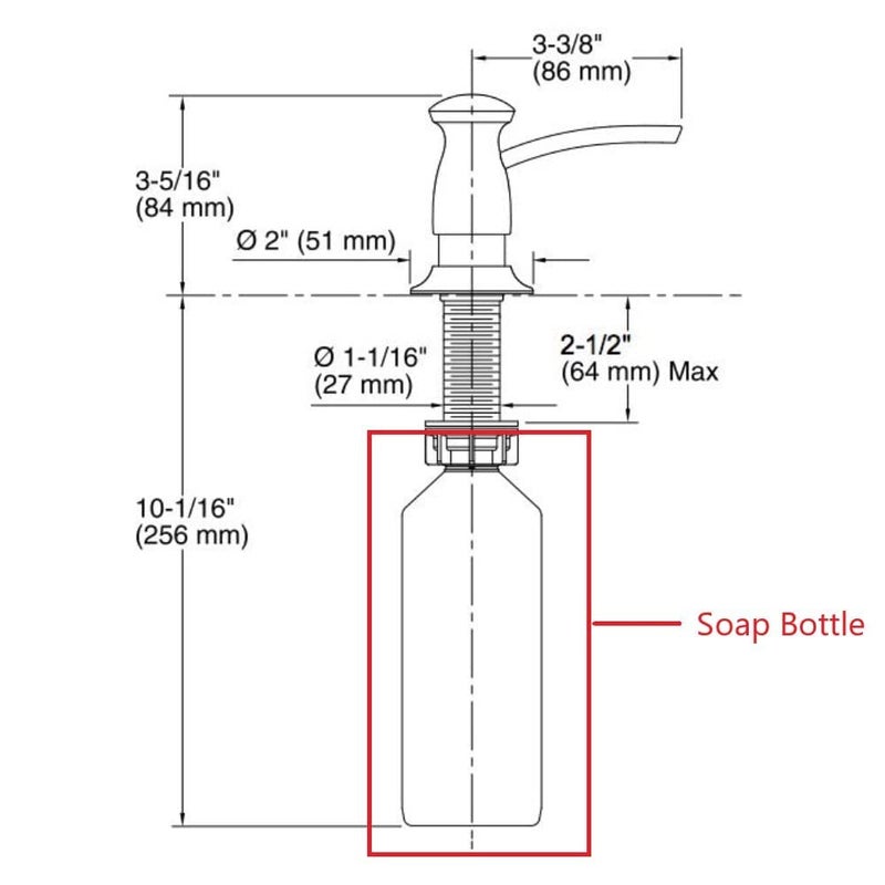 Kohler 1039513 Bottle for Soap Lotion Dispensers - Image 4