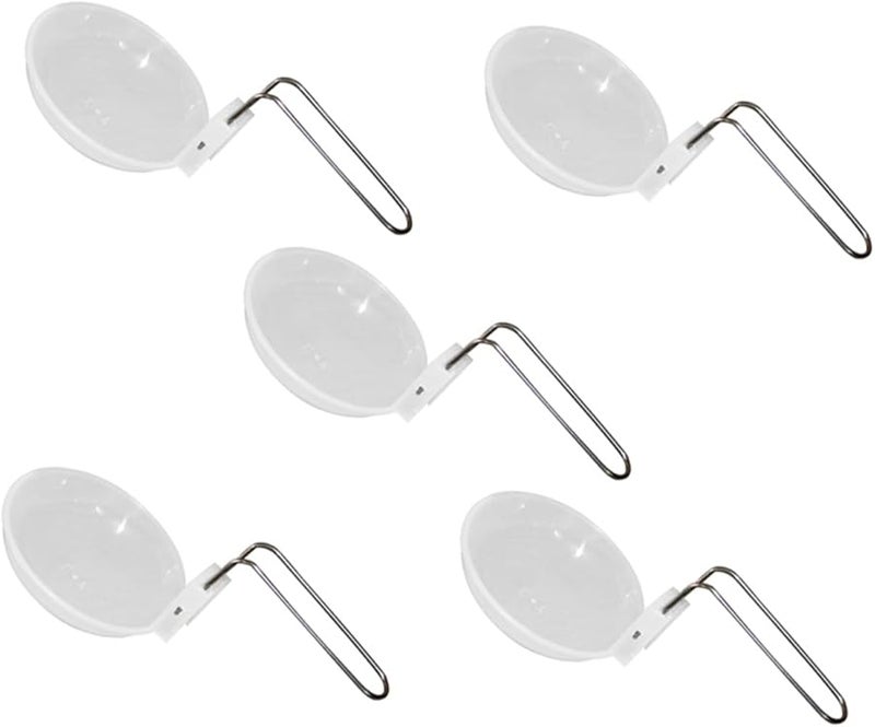 5Pc Foldable Soup Spoons Portable Lightweight Kitchen Utensils for Camping Family Restaurants - Image 1